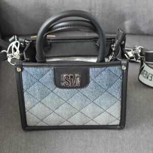 Steve Madden BNIKO-D Two Tone Denim Crossbody Bag